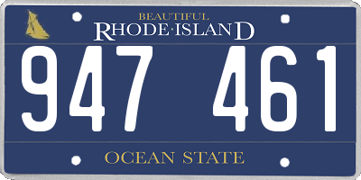 RI license plate 947461