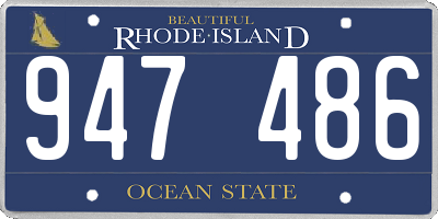RI license plate 947486