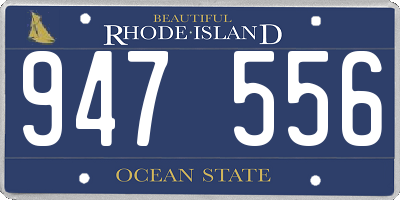 RI license plate 947556