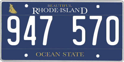 RI license plate 947570