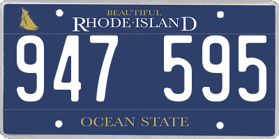 RI license plate 947595