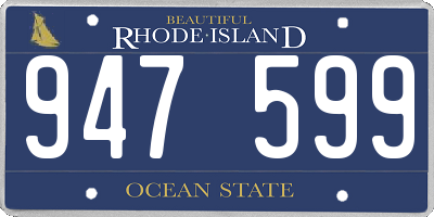 RI license plate 947599