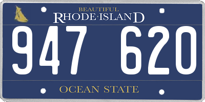 RI license plate 947620