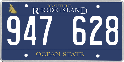RI license plate 947628