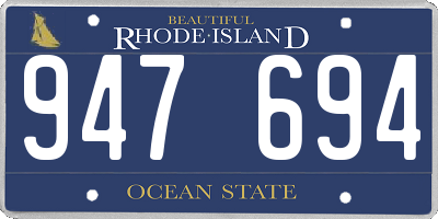 RI license plate 947694