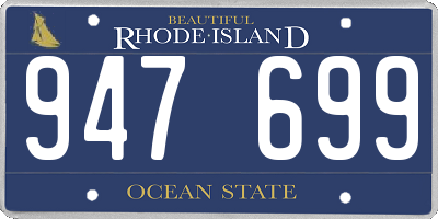 RI license plate 947699