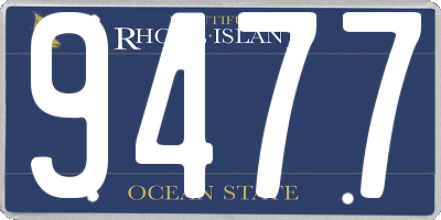 RI license plate 9477