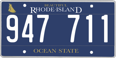 RI license plate 947711