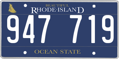 RI license plate 947719