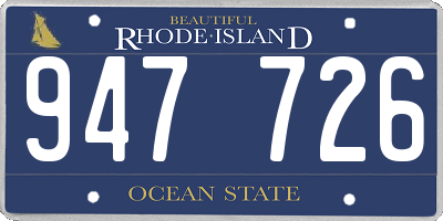 RI license plate 947726