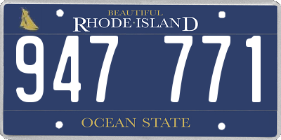 RI license plate 947771