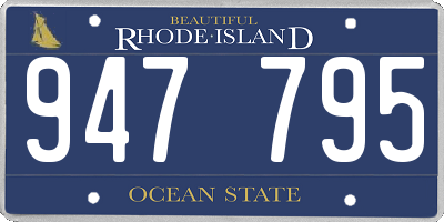 RI license plate 947795