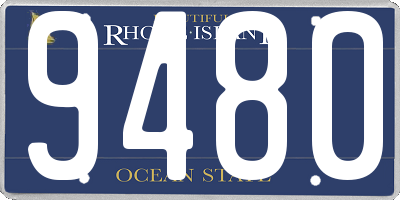 RI license plate 9480