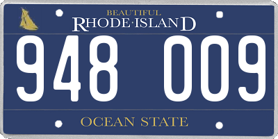 RI license plate 948009