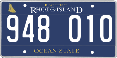 RI license plate 948010