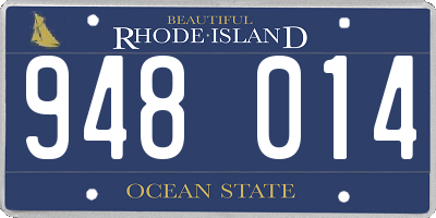 RI license plate 948014