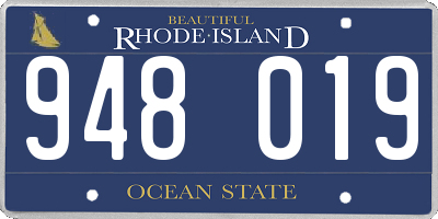 RI license plate 948019
