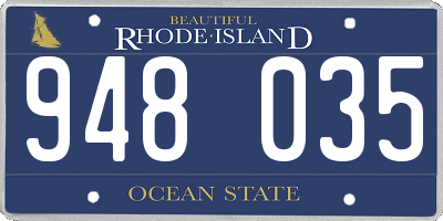 RI license plate 948035