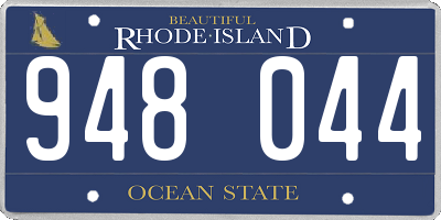 RI license plate 948044