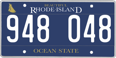 RI license plate 948048