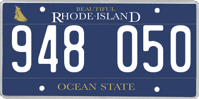 RI license plate 948050