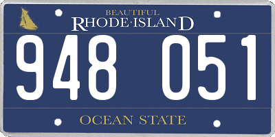 RI license plate 948051
