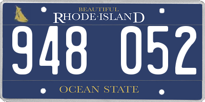 RI license plate 948052