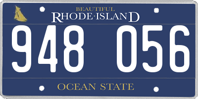 RI license plate 948056