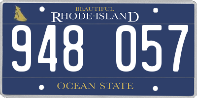 RI license plate 948057