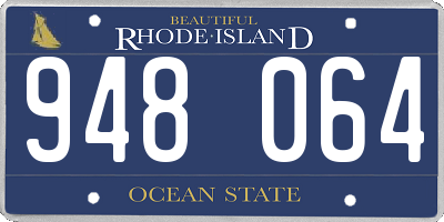 RI license plate 948064