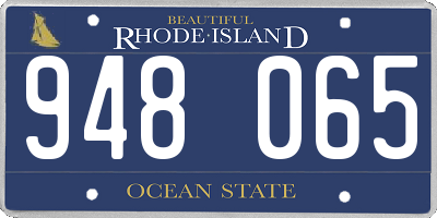 RI license plate 948065