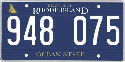 RI license plate 948075