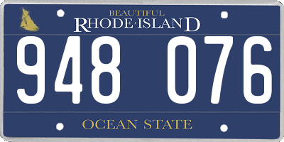 RI license plate 948076