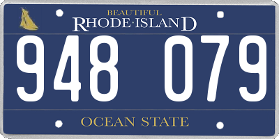 RI license plate 948079