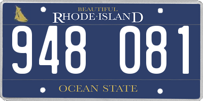 RI license plate 948081