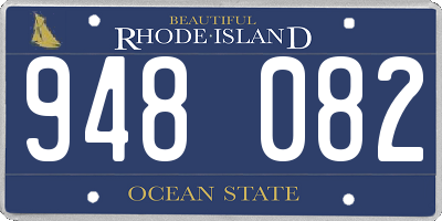 RI license plate 948082