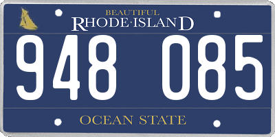 RI license plate 948085