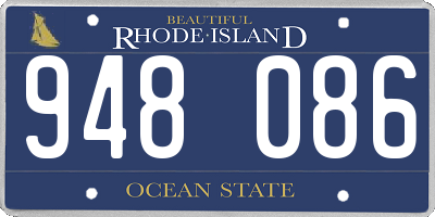 RI license plate 948086
