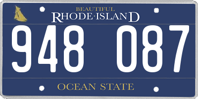 RI license plate 948087