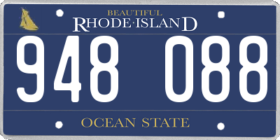 RI license plate 948088