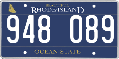 RI license plate 948089