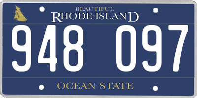 RI license plate 948097