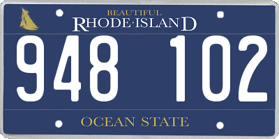 RI license plate 948102
