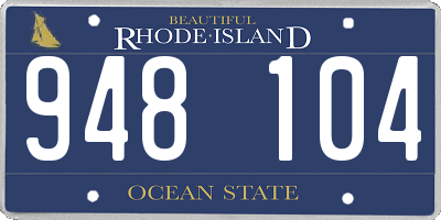 RI license plate 948104