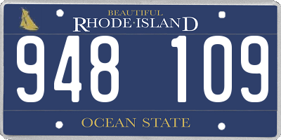 RI license plate 948109