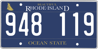 RI license plate 948119