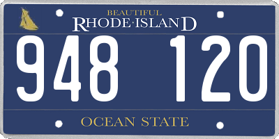 RI license plate 948120