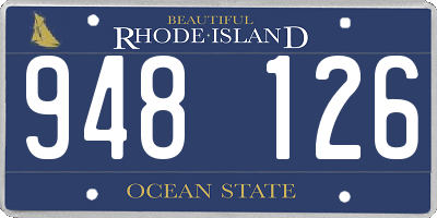 RI license plate 948126