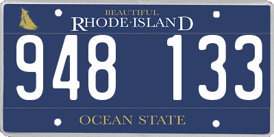 RI license plate 948133