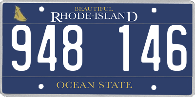 RI license plate 948146